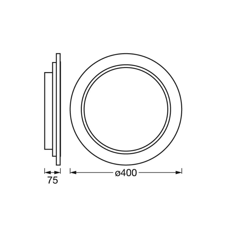 Ledvance - Plafonnier à intensité variable SMART+ ORBIS WOOD LED/24W/230V 2700-6500K chêne Wi-Fi