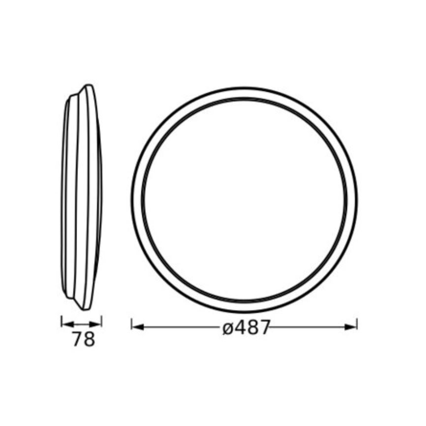 Ledvance - Plafonnier ORBIS DUBLIN LED/36W/230V d. 49 cm