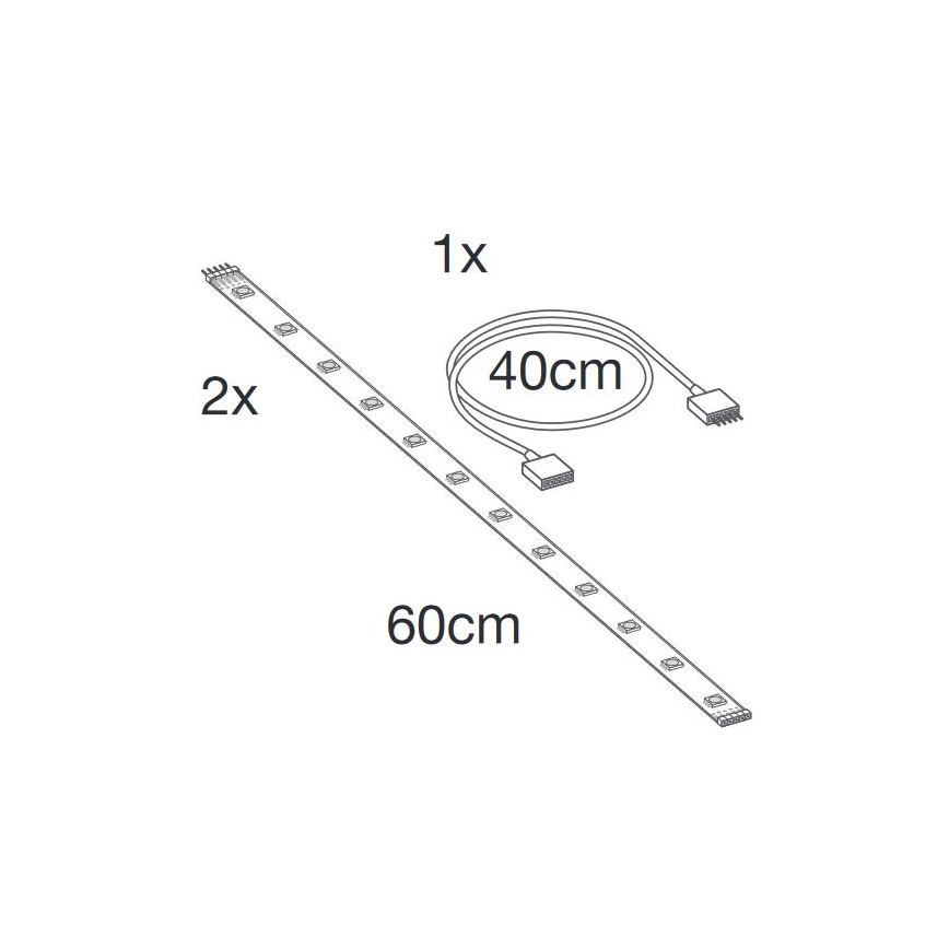 Ledvance - Ruban d'extension LED RGB+TW à intensité variable SMART+ FLEX 1,2m LED/6W/12V