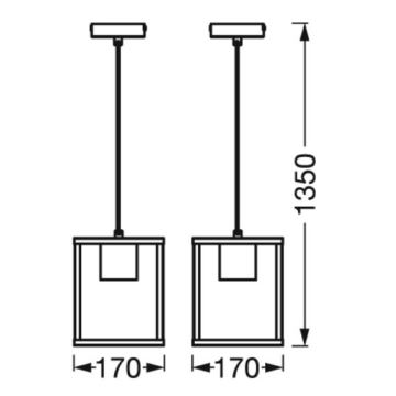 Ledvance - Suspension filaire DECOR NAIROBI 1xE27/15W/230V figuier caoutchouc