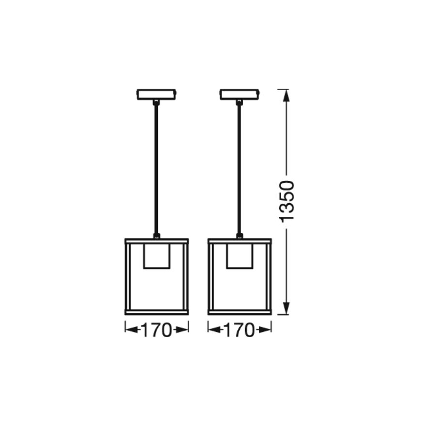 Ledvance - Suspension filaire DECOR NAIROBI 1xE27/15W/230V figuier caoutchouc