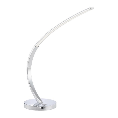 Lampe de table design Finn avec LED intégrée - chrome - LumenXL
