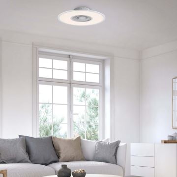 Leuchten Direkt 14642-16-Plafonnier à intensité variable avec un ventilateur LED/32W/230V+ Télécommande