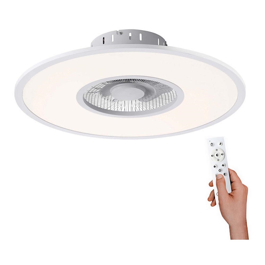 Leuchten Direkt 14642-16-Plafonnier à intensité variable avec un ventilateur LED/32W/230V+ Télécommande