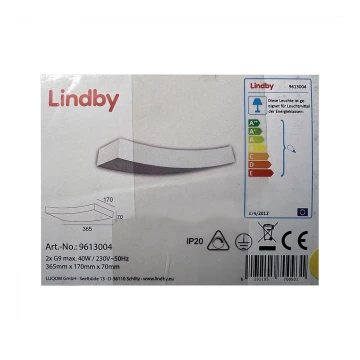 Lindby - Applique murale LEANDER 2xG9/20W/230V