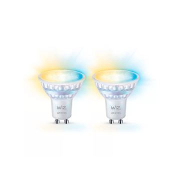 LOT 2x Ampoule à intensité variable LED PAR16 GU10/4,7W/230V 2700-6500K CRI 90 Wi-Fi - WiZ