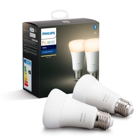 Philips Hue White 9 W E27 ampoule LED, lot de 2