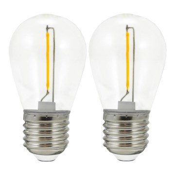 LOT 2x Ampoule LED PARTY E27/0,3W/36V jaune