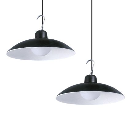 LOT 2x Suspension solaire avec détecteur crépusculaire LED/6W/3,7V 2000 mAh IP44 + télécommande