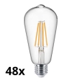 LOT 48x Ampoule LED VINTAGE ST64 E27/7W/230V 2700K