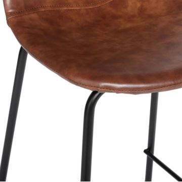 LOT x2 Tabouret de bar VLADI marron