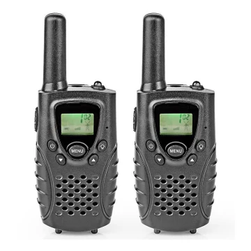 LOT x2 Talkie-walkie avec lumière LED 3xAAA portée 8 km