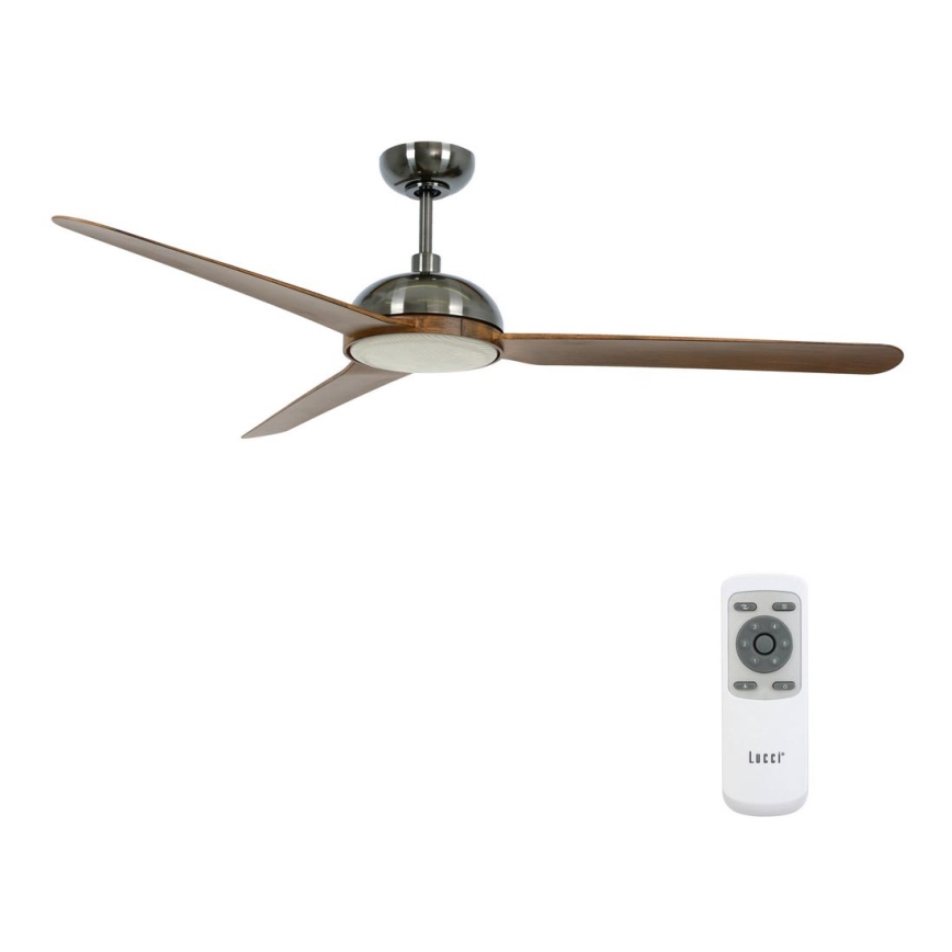 Lucci air 213301- Ventilateur de plafond à intensité variable LED UNIONE 1xGX53/12W/230V + Télécommande
