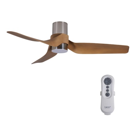 Lucci air 213355- Ventilateur de plafond à intensité variable LED NAUTICA 1xGX53/12W/230V + Télécommande