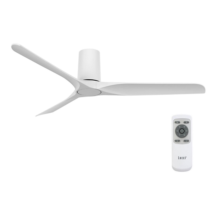 Lucci air 21610049 - Ventilateur de plafond LONDO blanc + télécommande