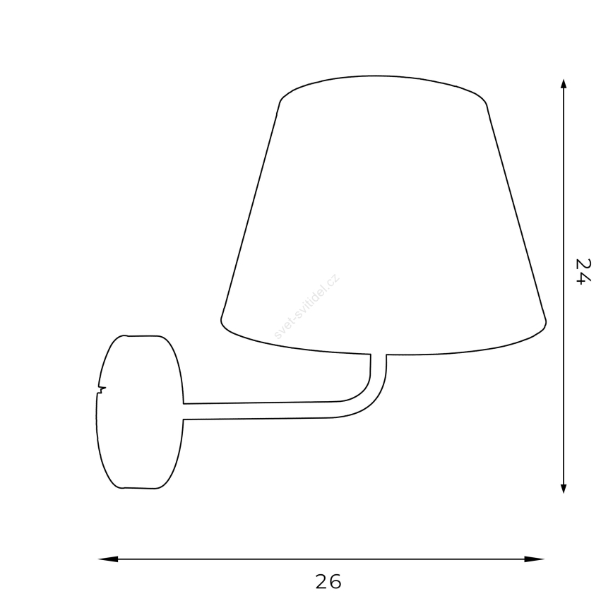 Luminaire flexible ARDEN 1xE27/60W/230V vert/doré