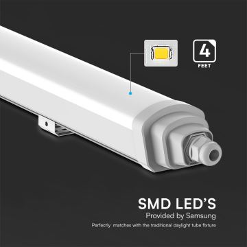 Luminaire fluorescent industriel LED SAMSUNG CHIP LED/36W/230V 4000K IP65 120 cm