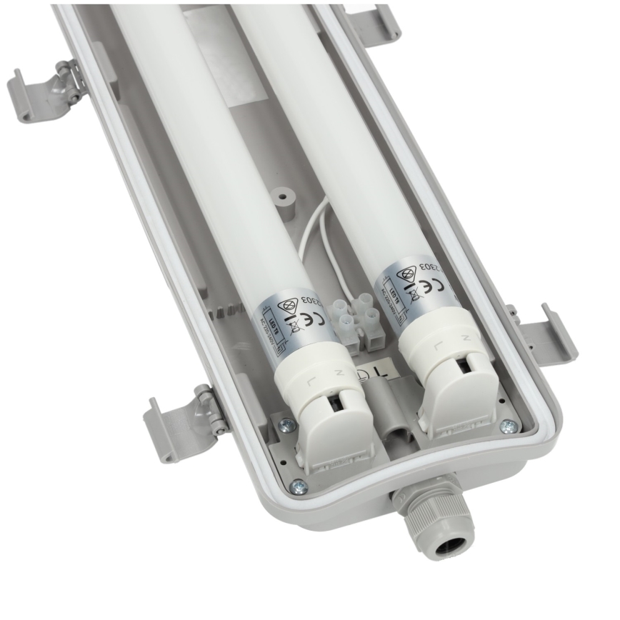 Luminaire fluorescent industriel LED T8 2xG13/18W/230V 6500K IP65