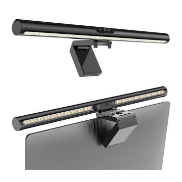 Luminaire LED à intensité variable pour écran tactile LED/5W/5V 3000/4000/5000/6000K 42 cm 42 cm noir
