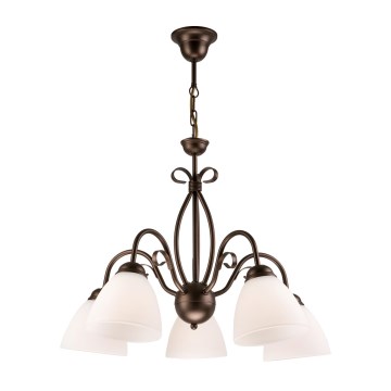 Lustre avec chaîne ADELLE 5xE27/60W/230V