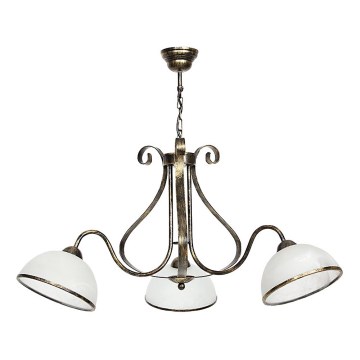 Lustre avec chaîne ANTICA 3xE27/60W/230V