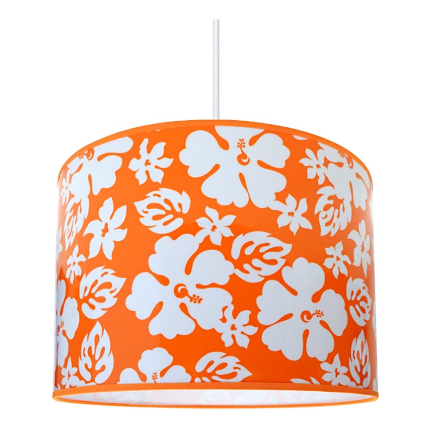 Lustre enfant FLOWERS 1xE27/60W/230V orange