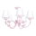 Lustre enfant PAPILLON 5xE14/60W rose