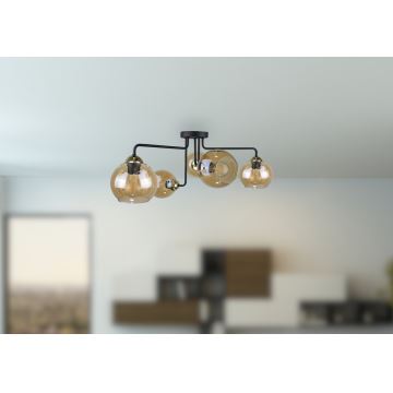 Lustre MONDE GOLD 5xE27/60W/230V