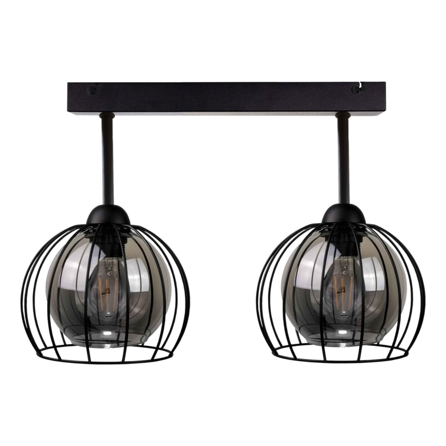 Lustre monté en surface SOLO BLACK 2xE27/60W/230V