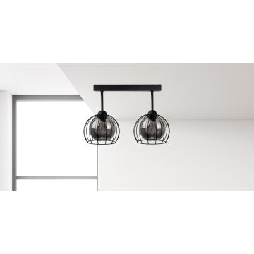 Lustre monté en surface SOLO BLACK 2xE27/60W/230V