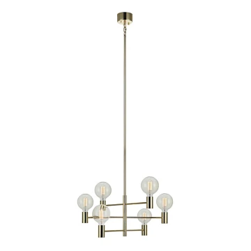 Markslöjd 106418 - Suspension CAPITAL 6xE27/60W/230V laiton