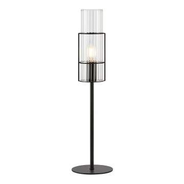 Markslöjd 108555 - Lampe de table TUBO 1xE14/40W/230V 50 cm noir/clear