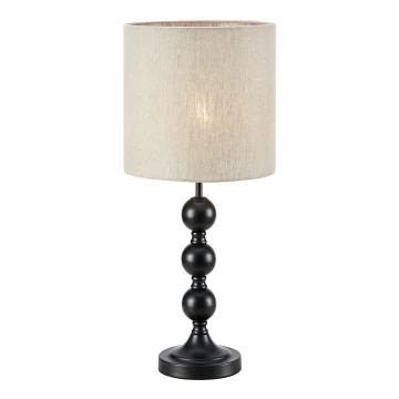 Markslöjd 108575 - Lampe de table OCTO 1xE27/40W/230V beige/noir