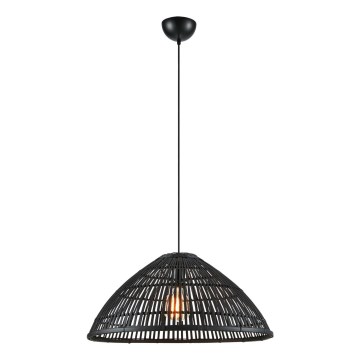 Markslöjd 108674 - Suspension filaire CAPELLO 1xE27/40W/230V noir/bambou