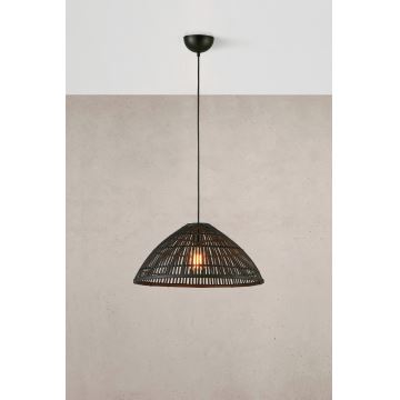 Markslöjd 108674 - Suspension filaire CAPELLO 1xE27/40W/230V noir/bambou