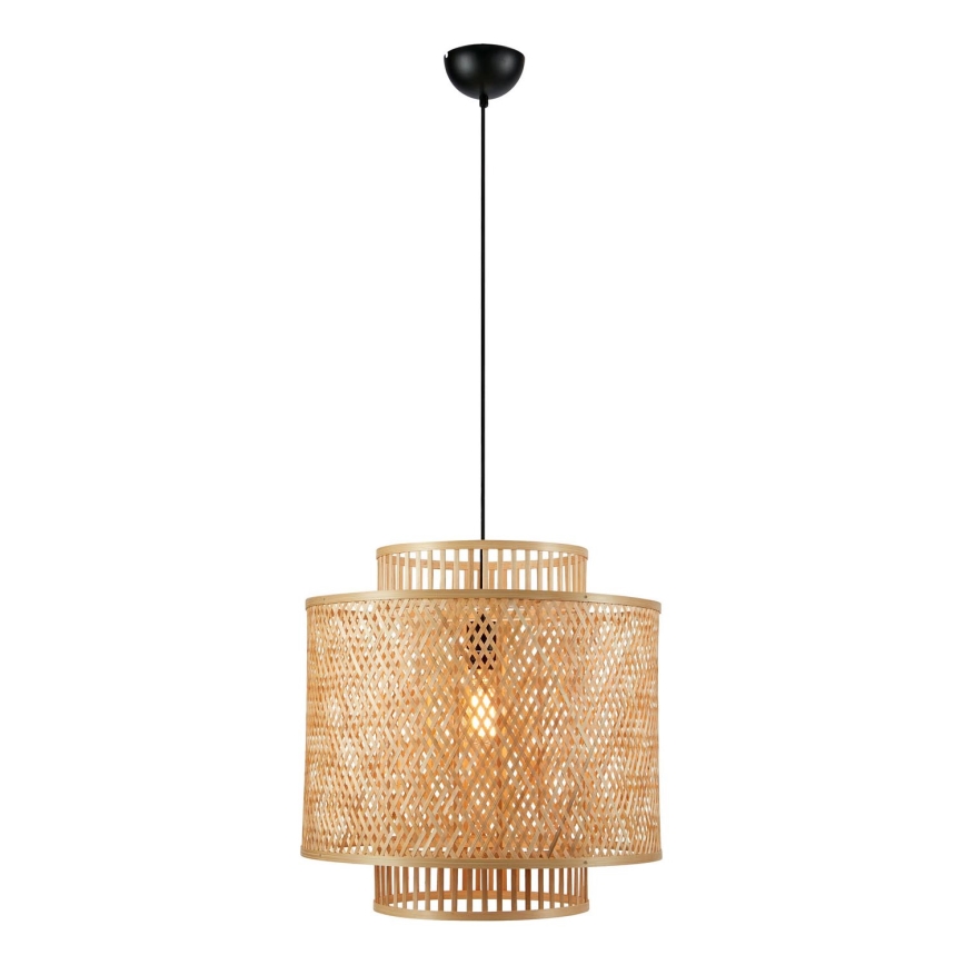 Markslöjd 108675 - Suspension filaire STRATI 1xE27/40W/230V beige/bambou