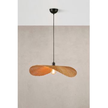 Markslöjd 108677 - Suspension filaire RAYO 1xE27/40W/230V beige/bambou