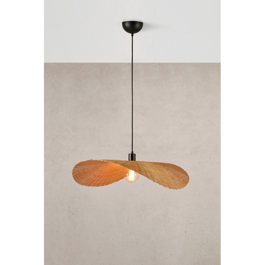 Markslöjd 108677 - Suspension filaire RAYO 1xE27/40W/230V beige/bambou