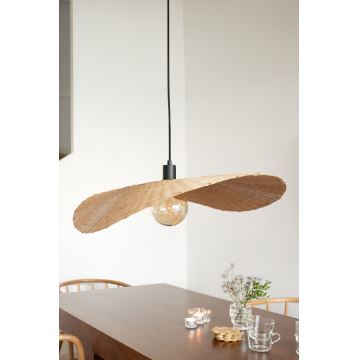 Markslöjd 108677 - Suspension filaire RAYO 1xE27/40W/230V beige/bambou