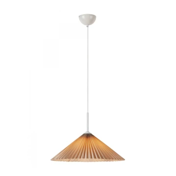 Markslöjd 108710 - Suspension filaire PLISADO 1xE27/40W/230V d. 50 cm beige