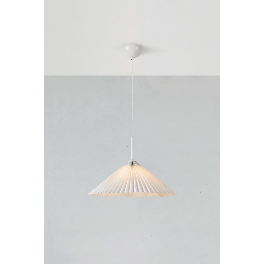 Markslöjd 108711 - Suspension filaire PLISADO 1xE27/40W/230V d. 50 cm blanc