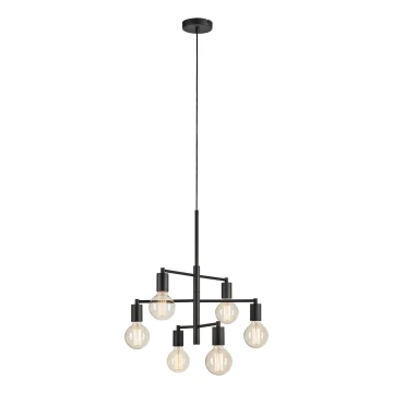 Markslöjd 108717 - Suspension filaire CIELO 6xE27/40W/230V noir