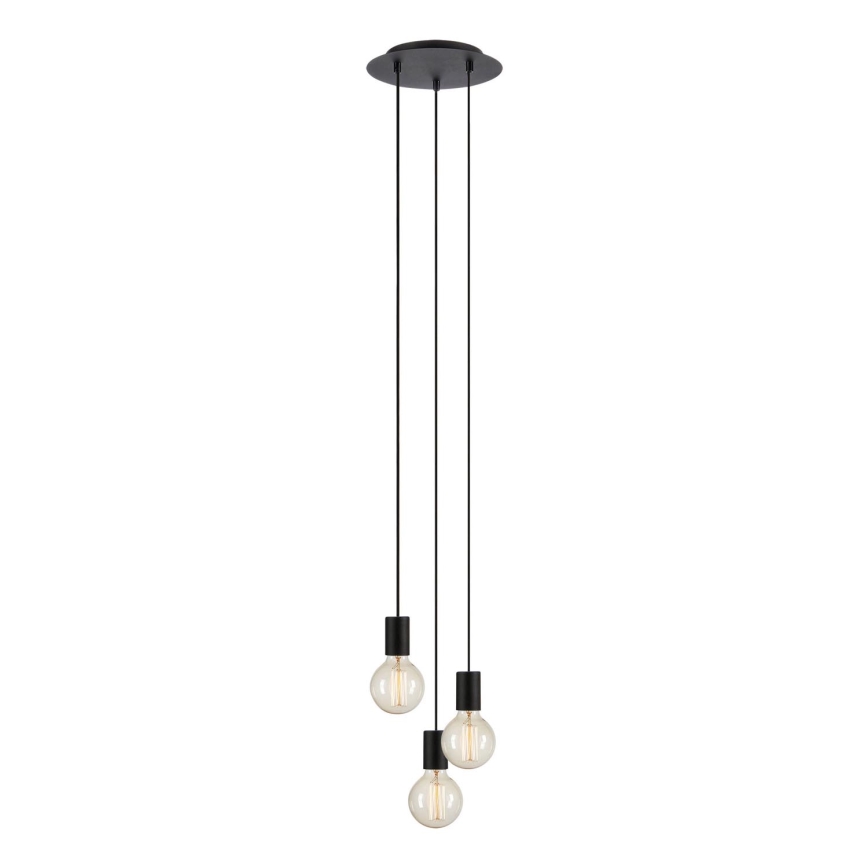 Markslöjd 108733 - Suspension filaire CIELO 3xE27/40W/230V noir