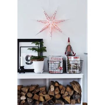 Markslöjd 703553 - Décoration de Noël ELIN 1xE14/25W/230V blanc/rouge 75 cm