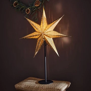 Markslöjd 705795 - Décoration de noël GLITTER 1xE14/25W/230V 65 cm noir/doré