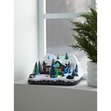 Markslöjd 705899 - Décoration de Noël LED VEMDALEN LED/0,69W/3xAA multicolore