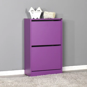 Meuble à chaussures 84x51 cm violet