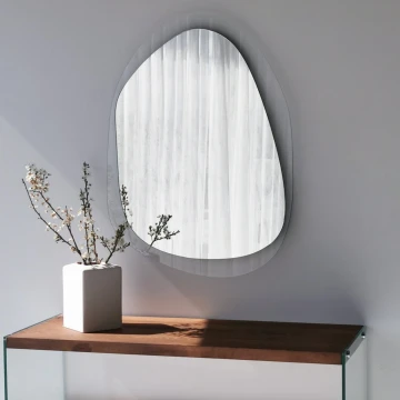 Miroir mural 55x75 cm transparent