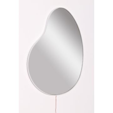 Miroir mural avec un rétroéclairage LED GLENIA 52x62 cm blanc