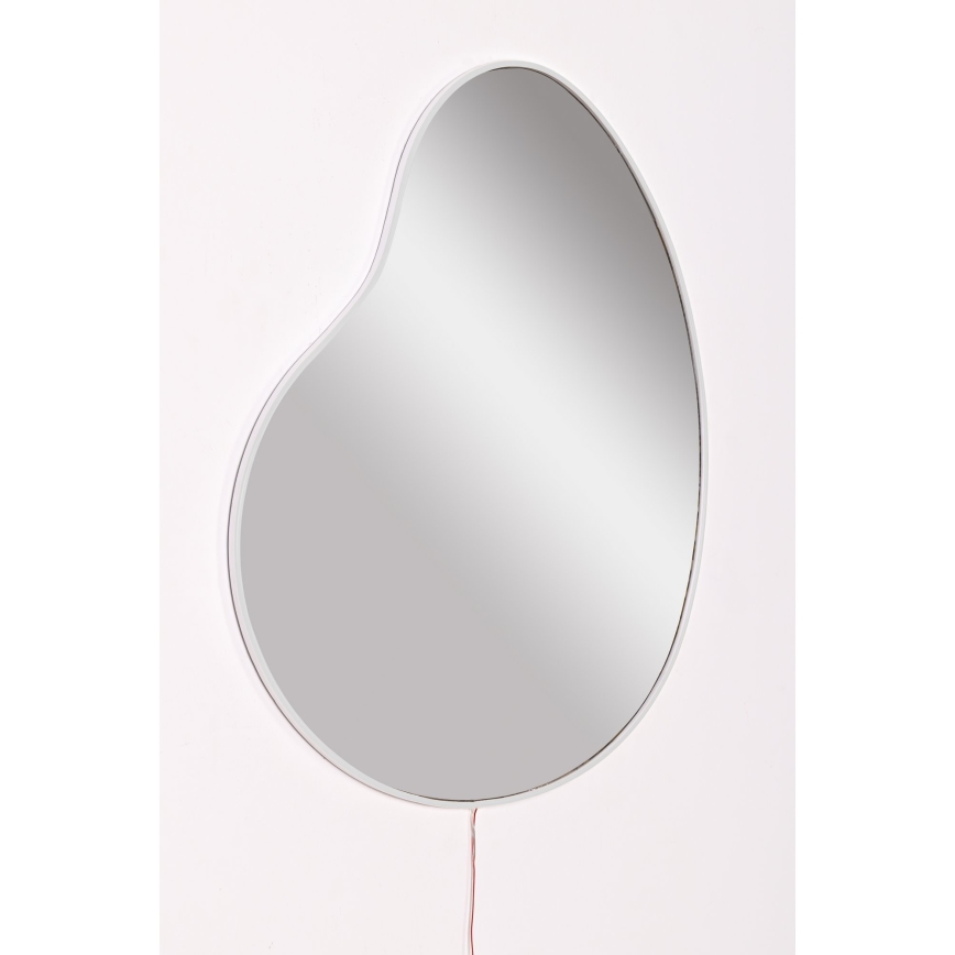 Miroir mural avec un rétroéclairage LED GLENIA 52x62 cm blanc